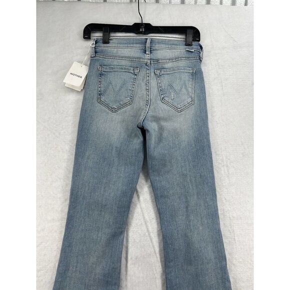 Mother The Outsider Ankle Crew Size 25 Poisoned Petals Mid Rise Cropped Jeans - Picture 5 of 9